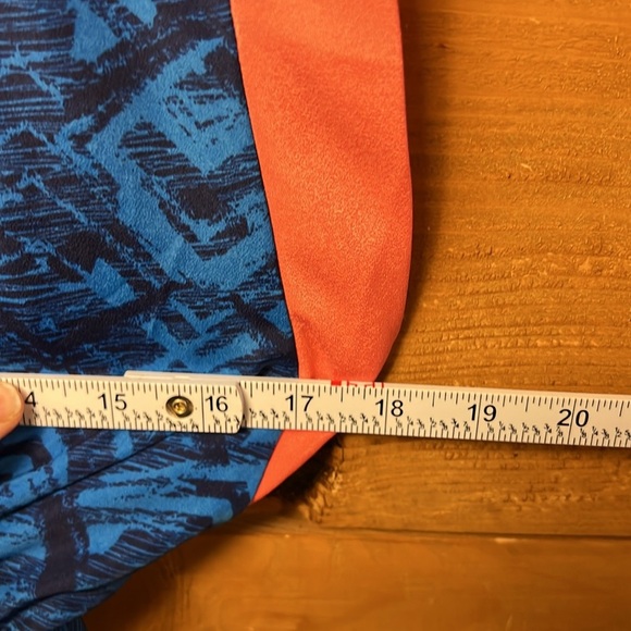 Charming Charlie Dress Womens Blue Fit‎ Flare Geometrical Pattern Crewneck M Y2K - Picture 2 of 9